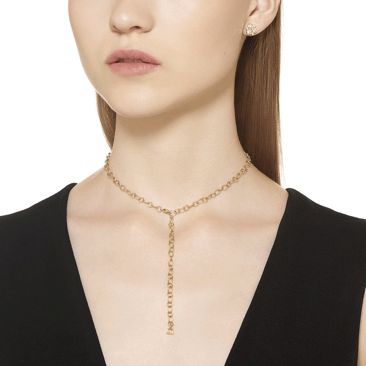 Temple St Clair 18k Yellow Gold Ribbon Chain