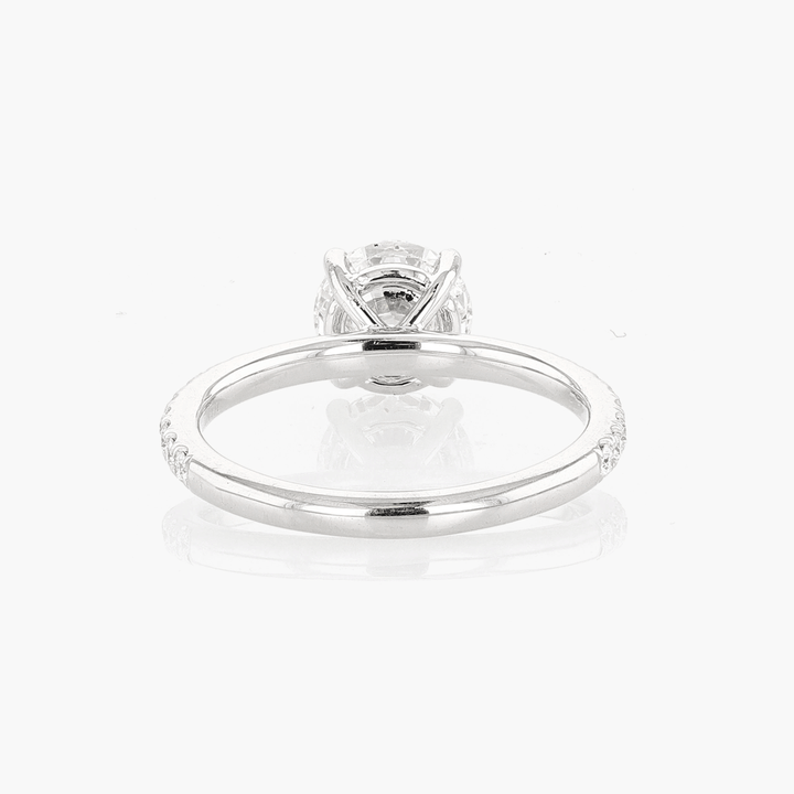 The Hamilton Silhouette Platinum and 1.57 Total Weight Diamond Engagement Ring