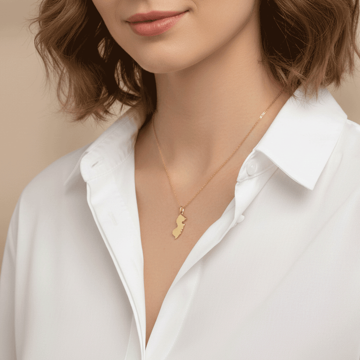 Hamilton 18k Gold New Jersey State Charm