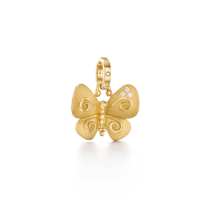 Temple St. Clair 18k Yellow Gold Butterfly Pendant