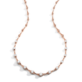 Wave 18k Rose Gold and Diamond 2.13 Total Weight 16 Inch Collar Necklace