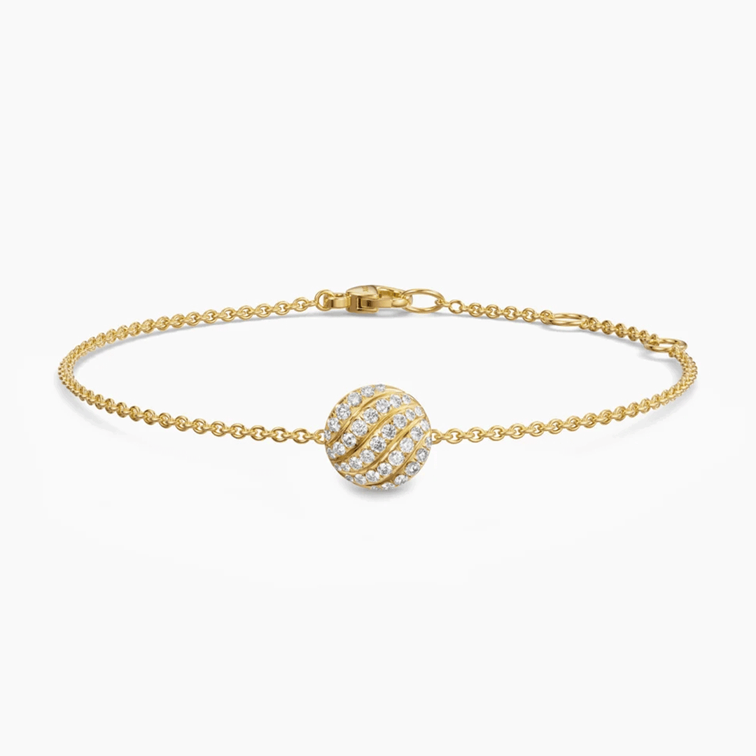 David Yurman Sculpted Cable Center Station Chain Bracelet