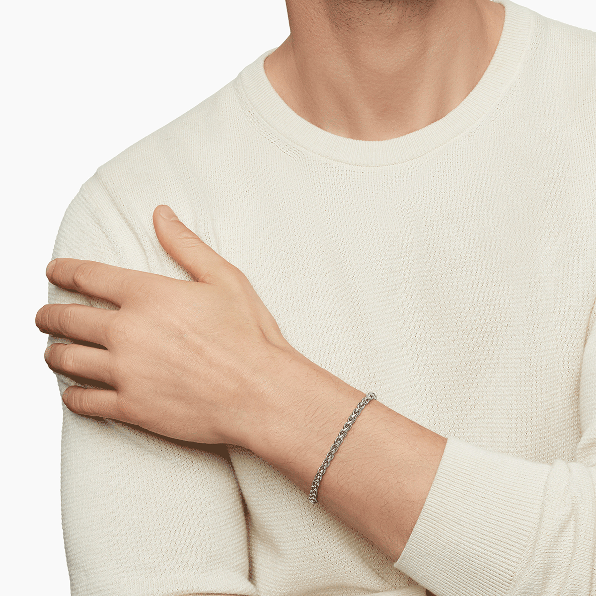 David Yurman Wheat Chain Bracelet in Sterling Silver