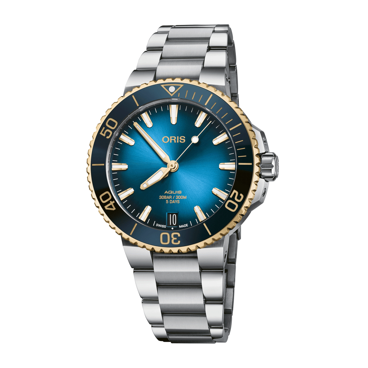 Oris Aquis Calibre 400 41.5mm Blue Dial Steel Bracelet