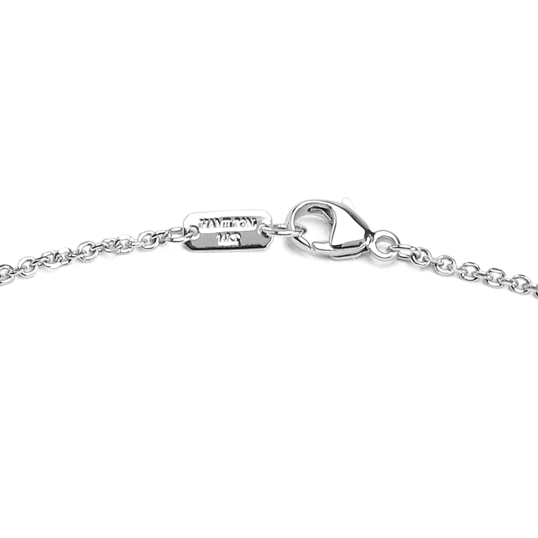 Hamilton Collection Mercer 14k White Recycled Gold 1.5mm Cable 16 Inch Necklace