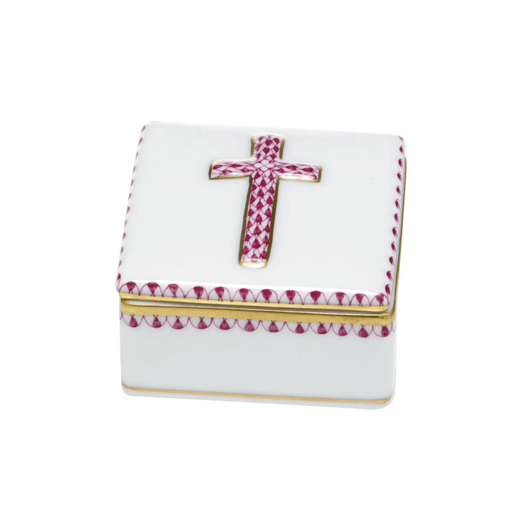 Herend Pink Prayer Box
