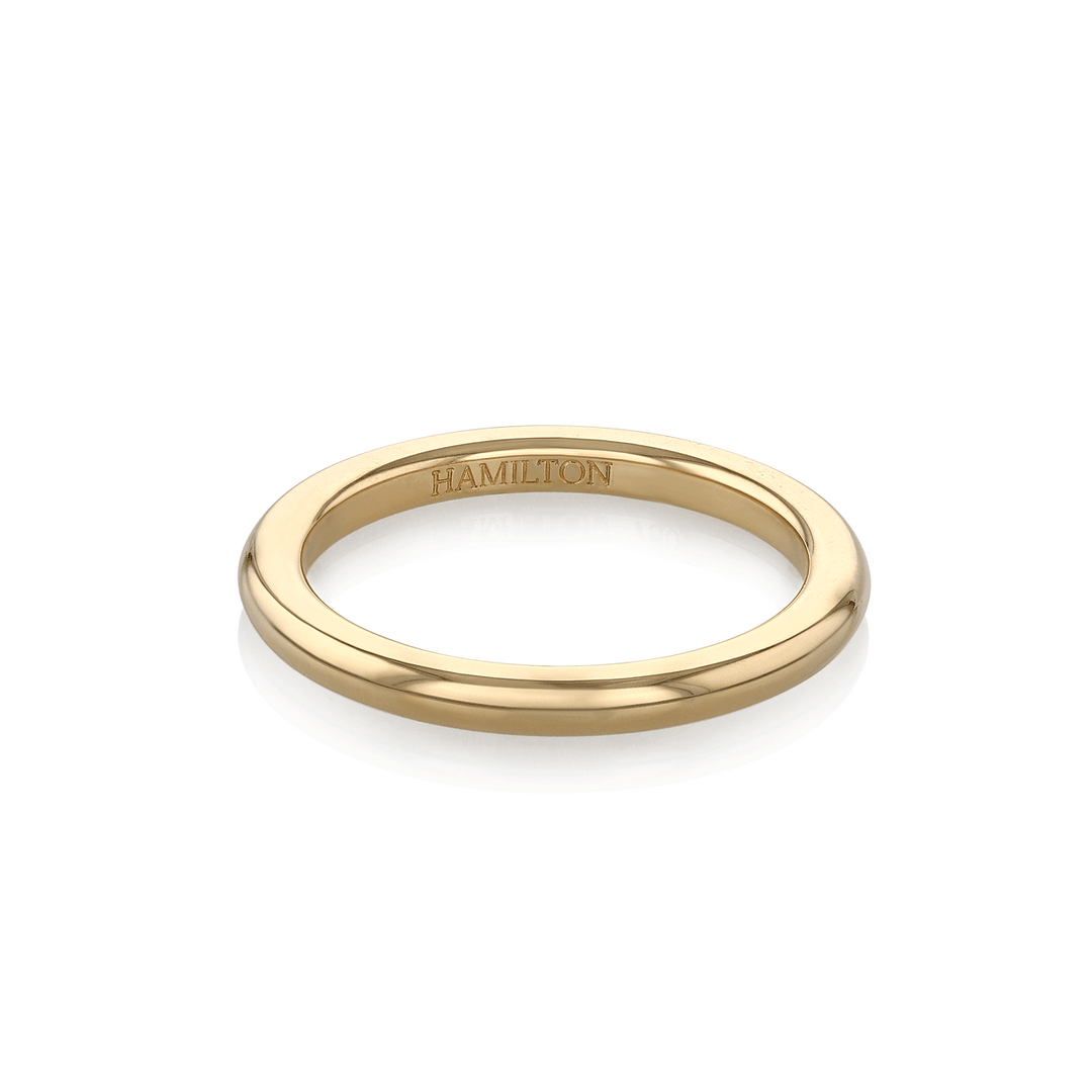 Hamilton Collection 14k Yellow Recycled Gold 2.5mm Comfort Fit Wedding Band