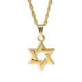 14k Gold Star of David Pendant