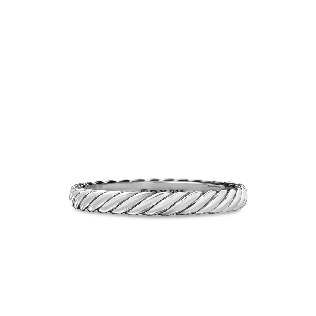 David Yurman Cable Collectibles Sterling Silver Band Ring, SZ7