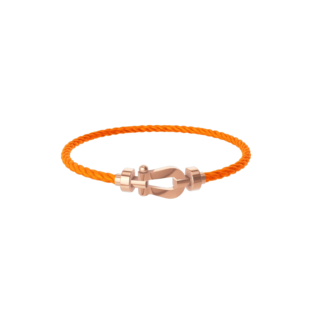 FRED Force 10 Orange Cord with 18k Rose Gold MD Buckle, Exclusively at Hamilton Jewelers