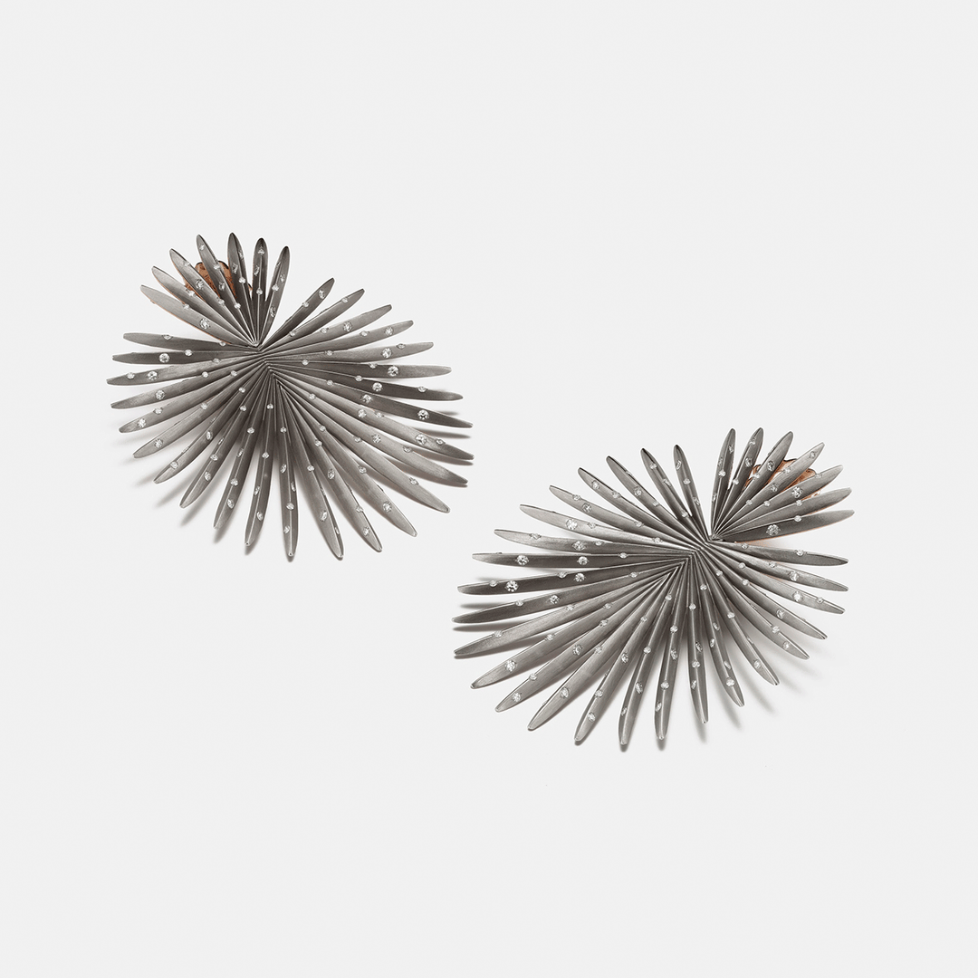 Giorgio B Palma Titanium Diamond Earrings