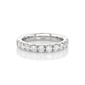 Hamilton Lisette Collection Platinum and 1.00 Total Weight Diamond Half Way Band
