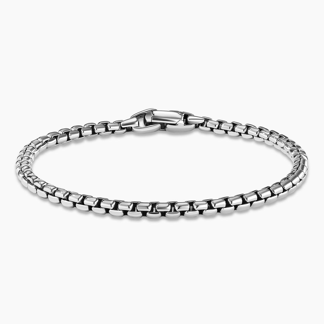 David Yurman Box Chain Bracelet Sterling Silver, 3.6mm