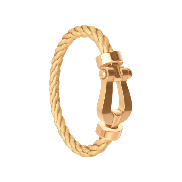 FRED Force 10 18k Yellow Gold Cord with 18k X-LRG Buckle, Exclusively at Hamilton Jewelers
