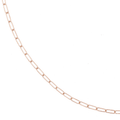 Hamilton Collection 14k Rose Recycled Gold Extra Small 2.2mm Long Link Chain 18 Inch Necklace