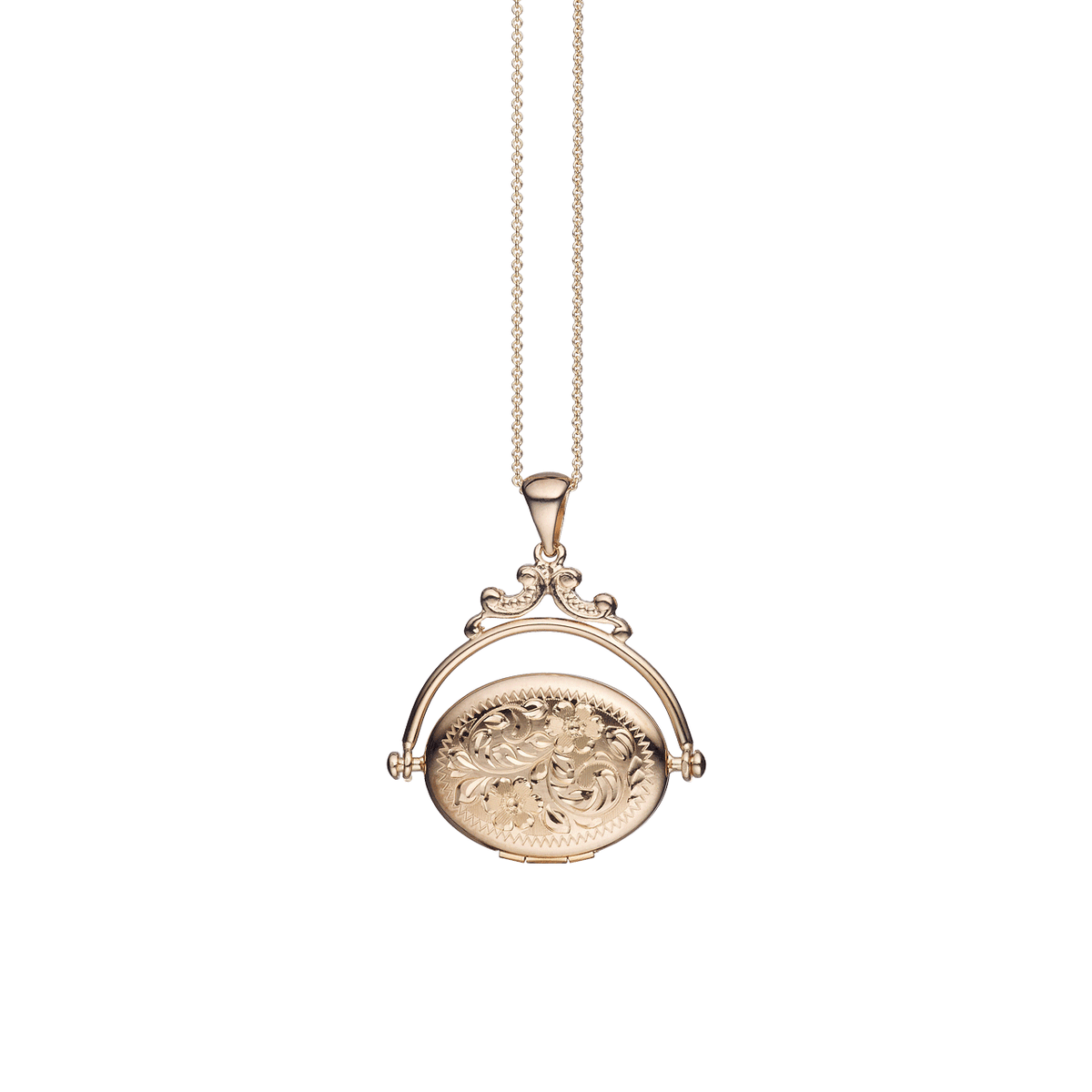 Hamilton Collection Classic Gold Swivel 22mm Locket