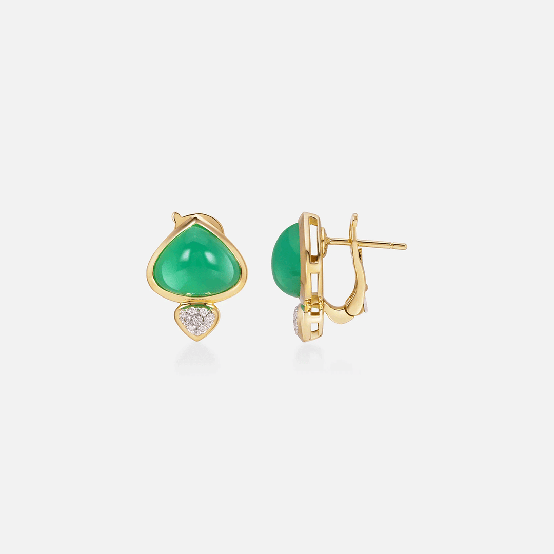 Marina B Trisolina Chrysoprase Earrings