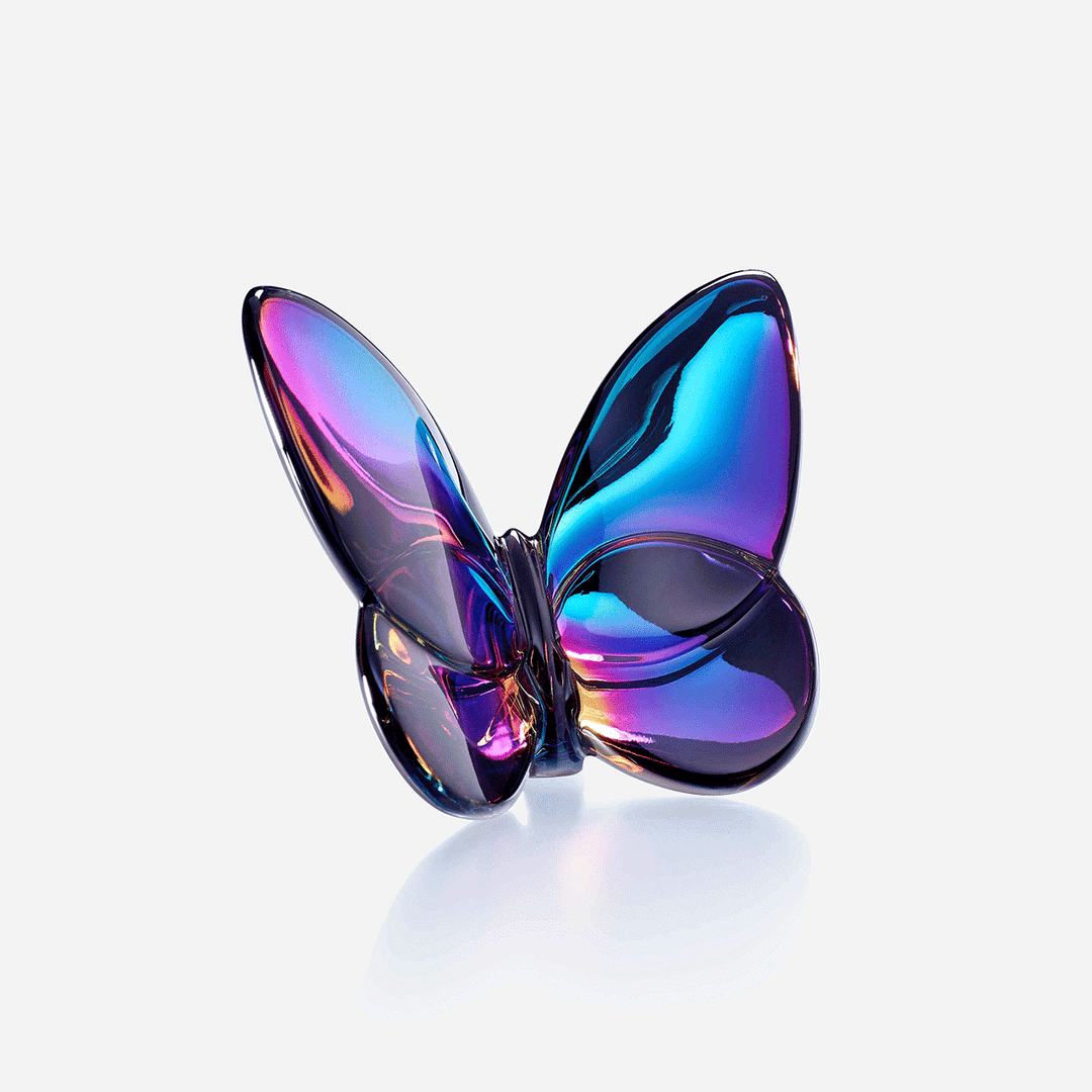 Baccarat Lucky Butterfly Blue Scarabee