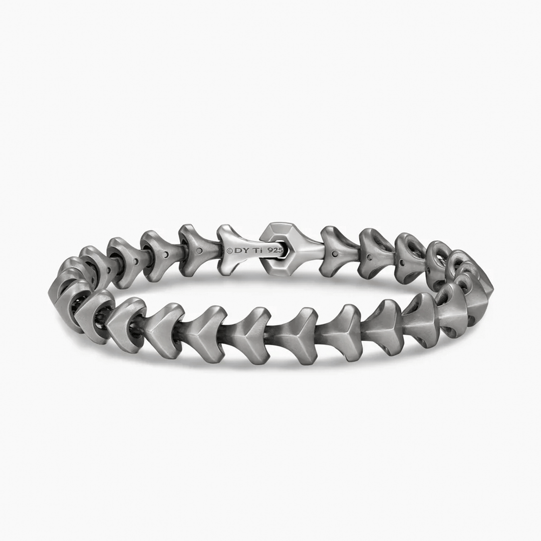 David Yurman Armory Link Bracelet Anthracite Titanium, 9.5mm