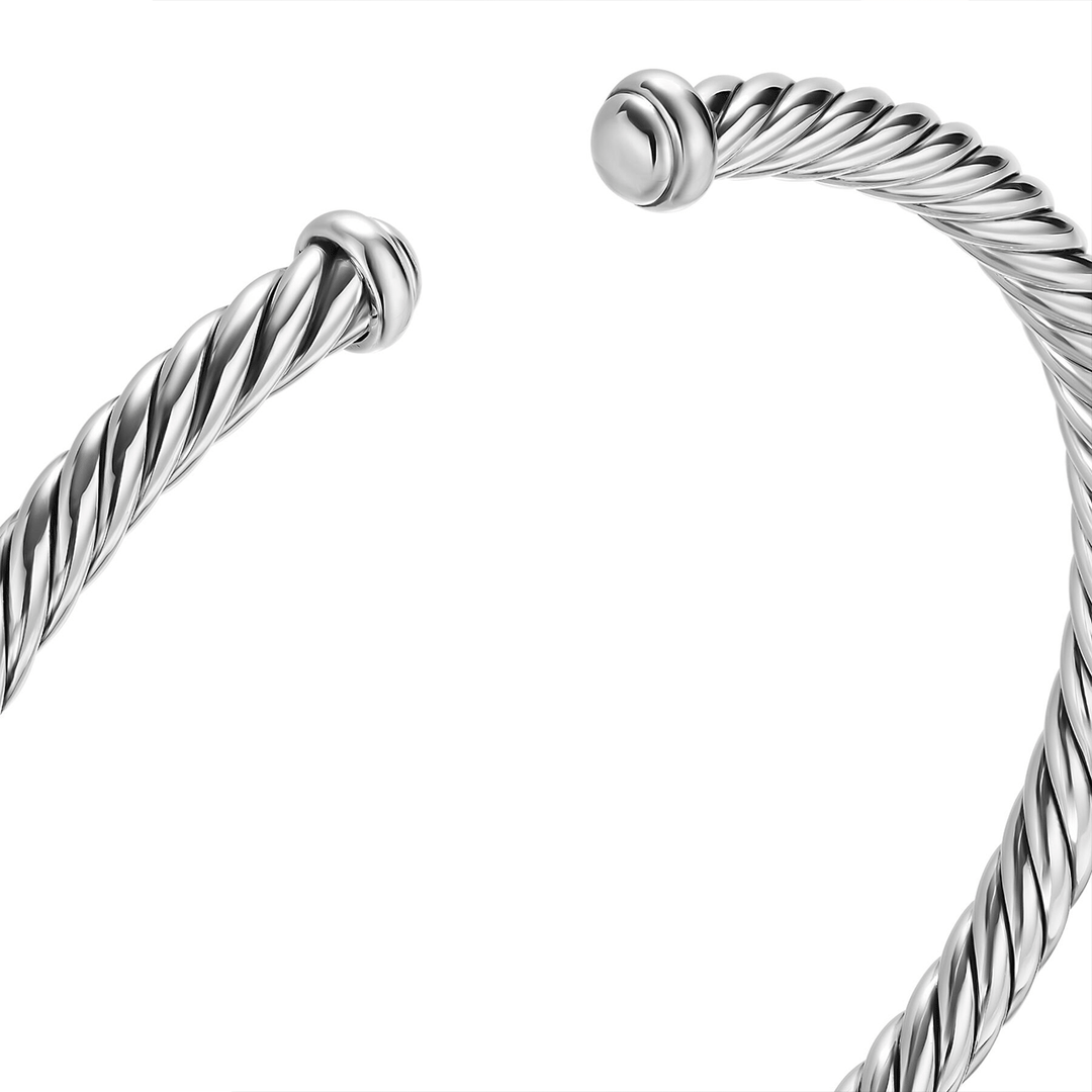 David Yurman Cable Flex® Bracelet Sterling Silver, 4mm Medium
