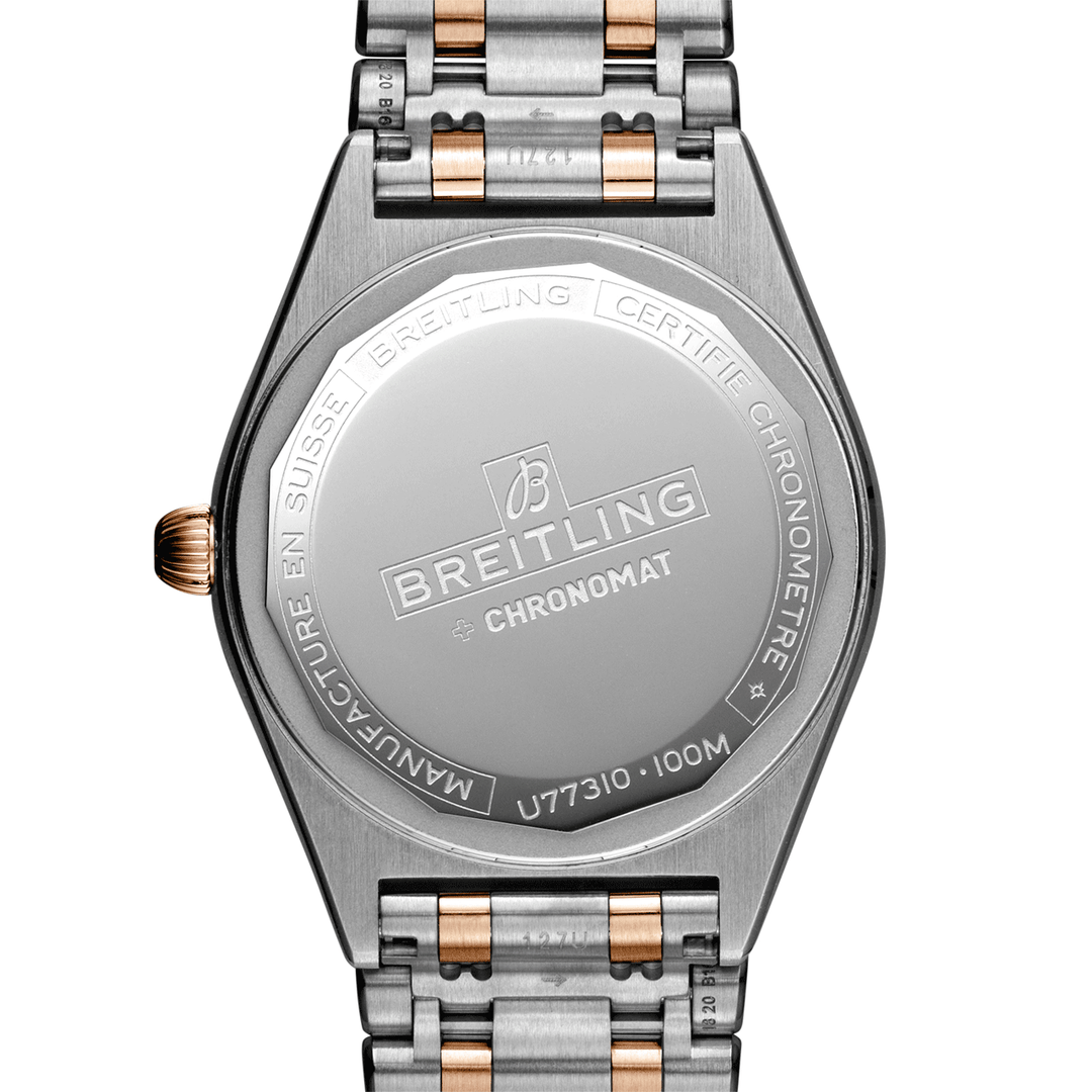 Breitling Ladies Stainless Steel & 18k Rose Gold Chronomat 32 #U77310101A1U1
