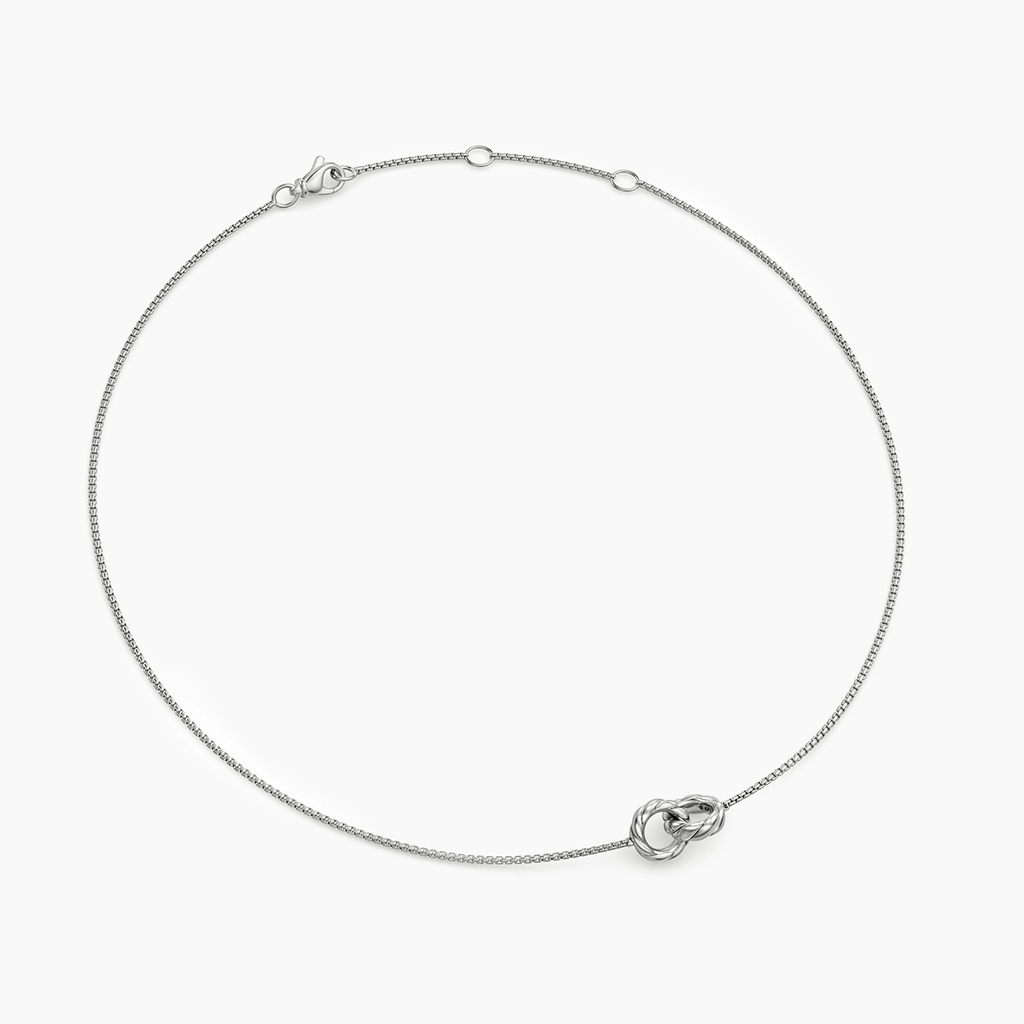 David Yurman Sculpted Cable Linked Necklace Sterling Silver, 9.2mm