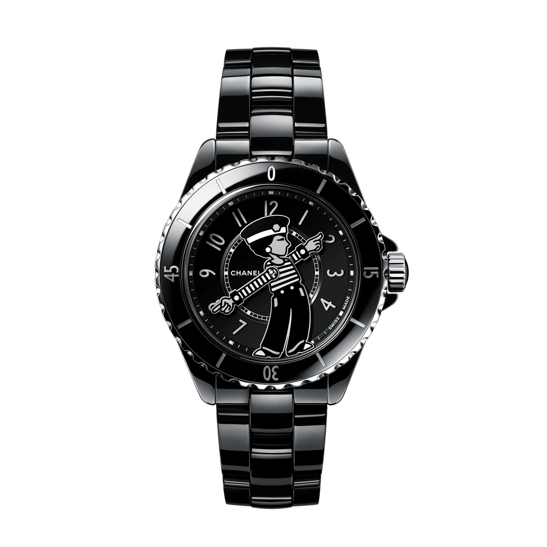 CHANEL Mademoiselle J12 La Pausa Black Watch, 38mm H7609