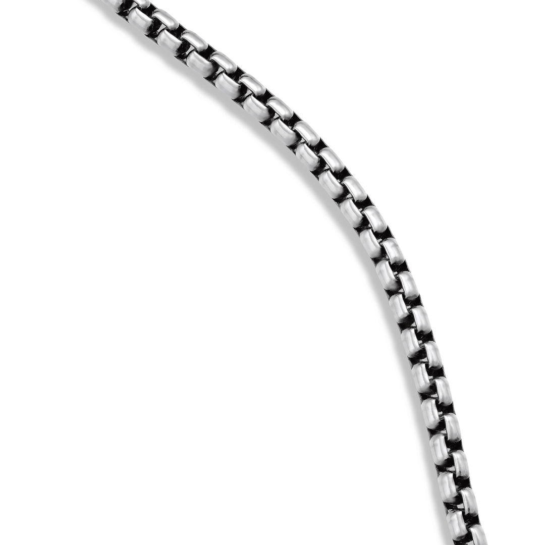 David Yurman Box Chain Necklace Sterling Silver, 2.7mm