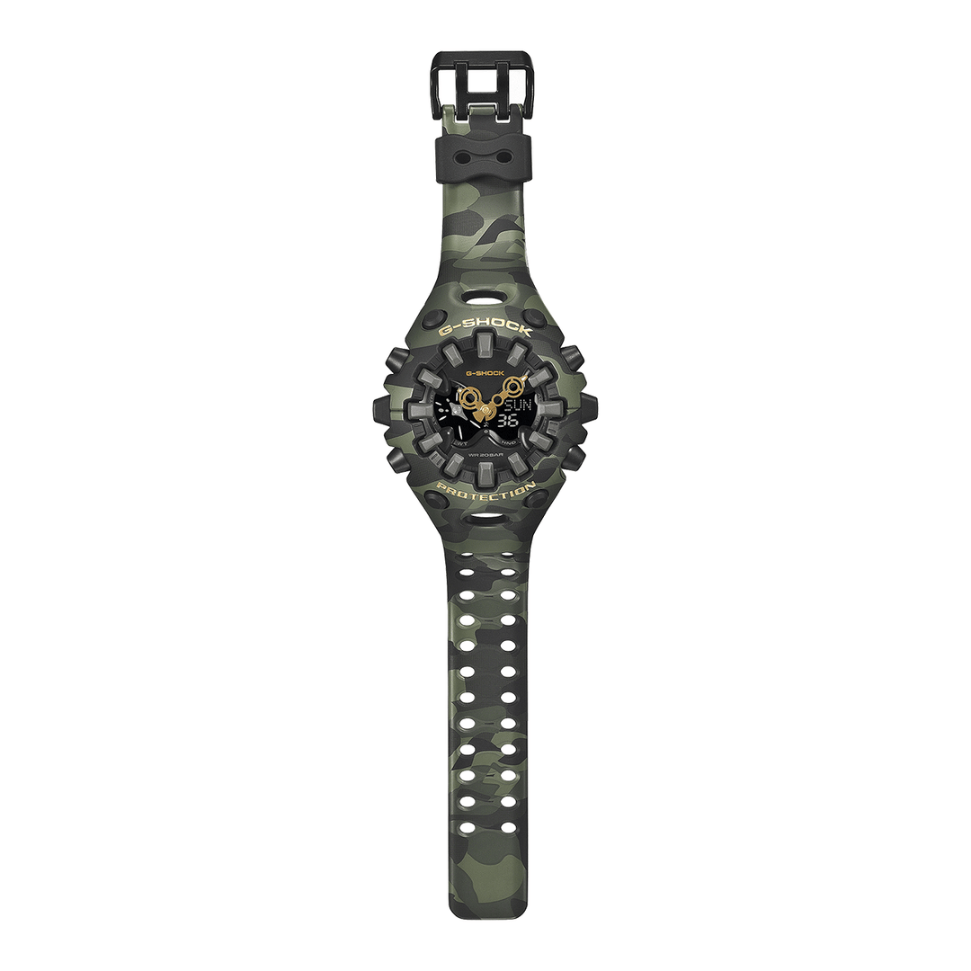 G-Shock Bold Camo and Gold Analog-Digital GAV01CMG-3A