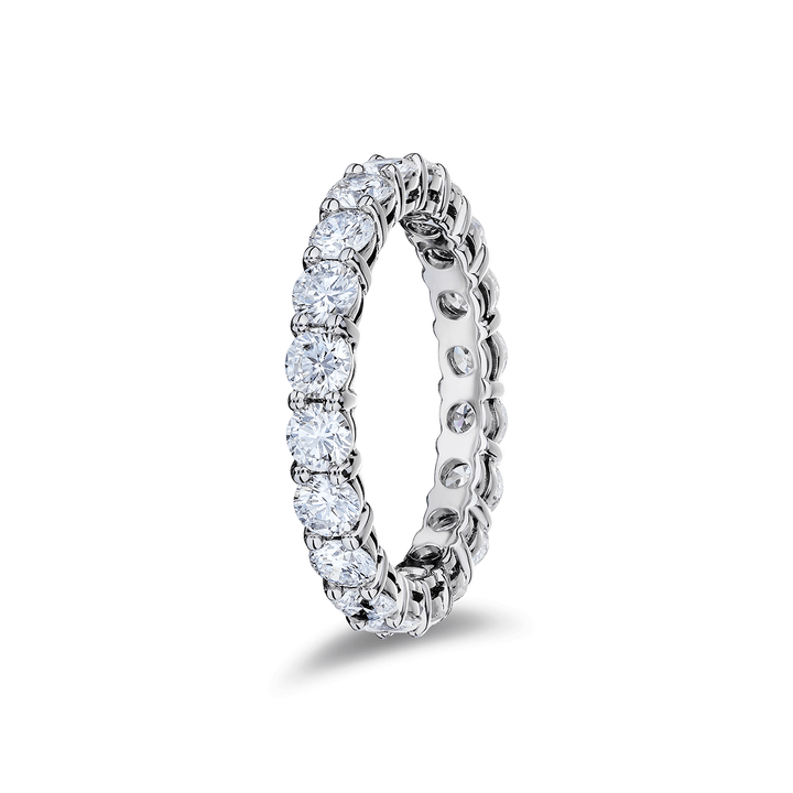 Platinum and 2.50 Total Weight Diamond Eternity Band