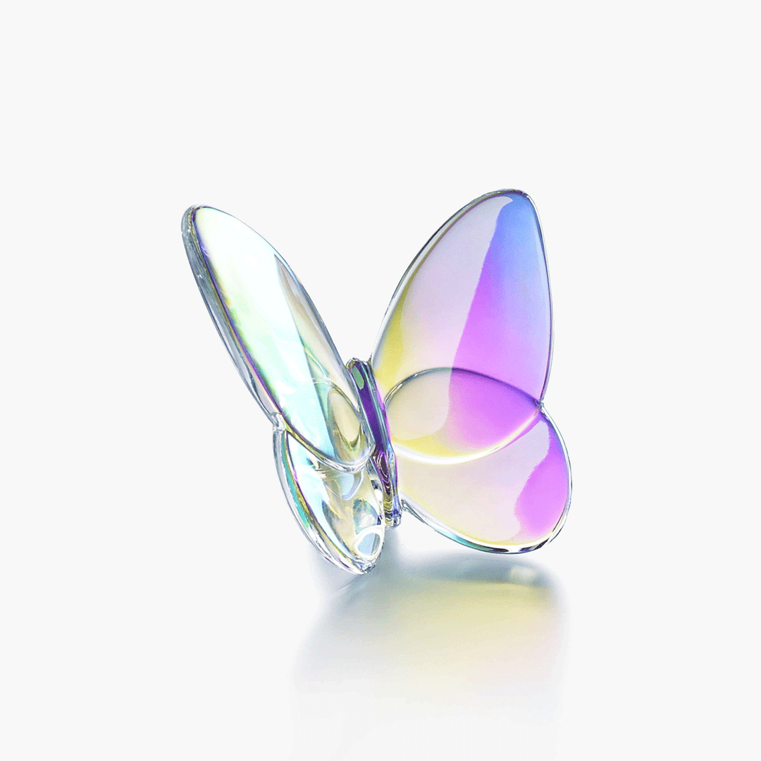 Baccarat Lucky Butterfly Iridescent Clear