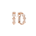 Hamilton Heritage Collection 18k Rose Gold and Diamond .20 Total Weight Huggie Earrings