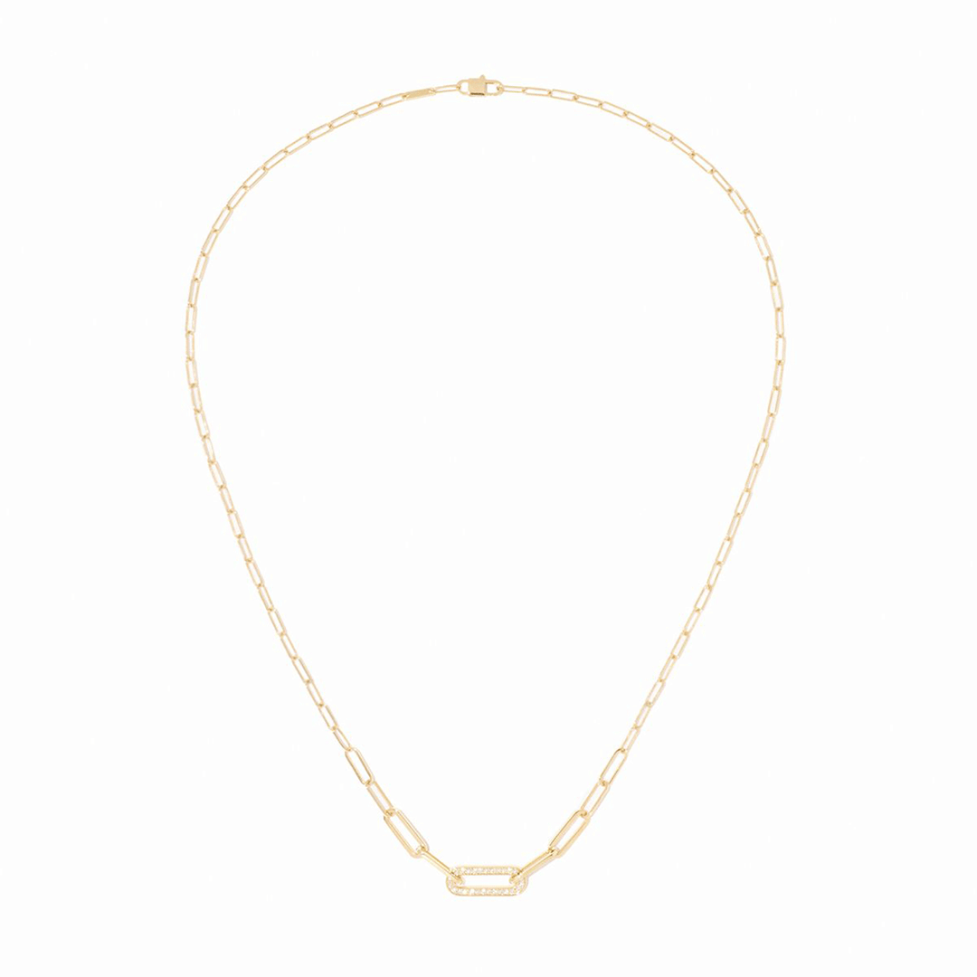 Dinh Van Maillon 18k Yellow Gold and Diamond Necklace