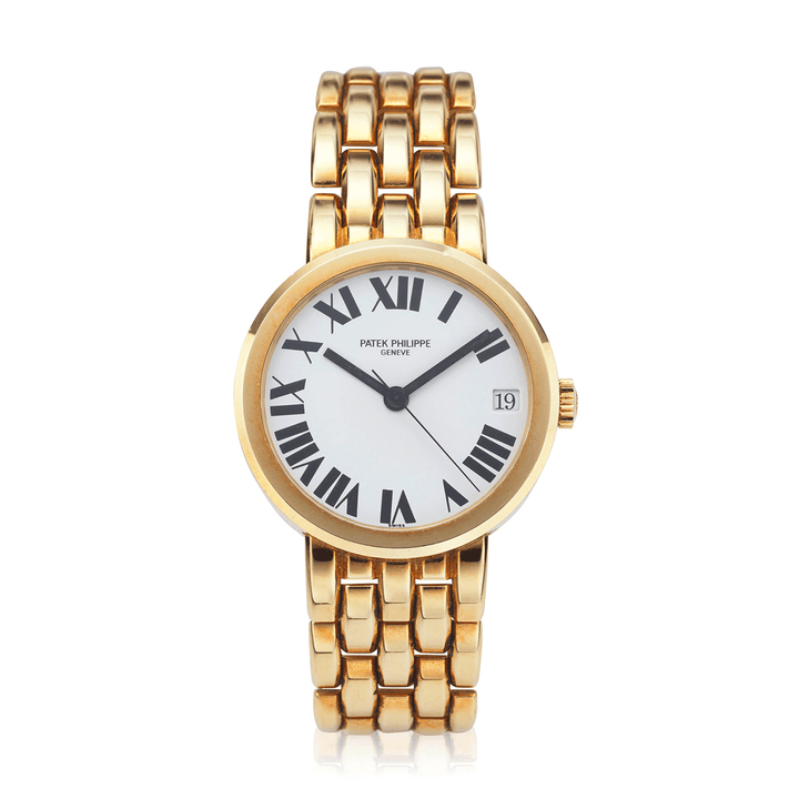 PATEK PHILIPPE YELLOW GOLD SELF-WINDING CALATRAVA BRACELET WATCH, REF. 5012/3J