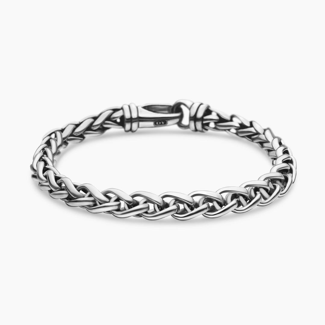 David Yurman Wheat Chain Bracelet Sterling Silver, 6mm