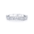 Platinum and 1.87 Total Weight Oval Shape Diamond Band