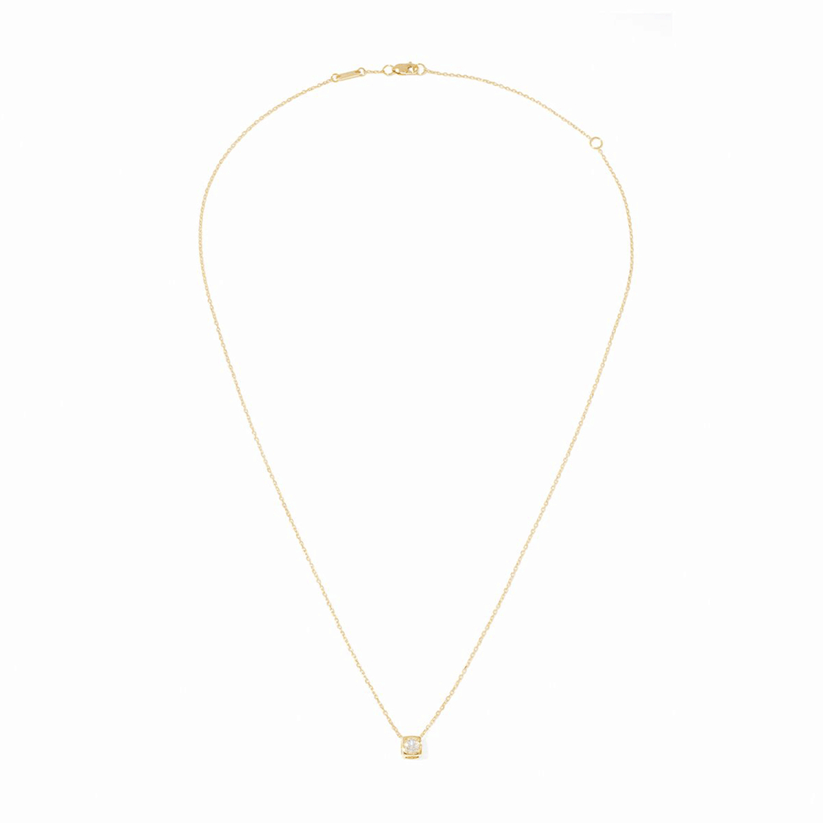 Dinh Van Le Cube 18k Yellow Gold Medium Diamond Necklace