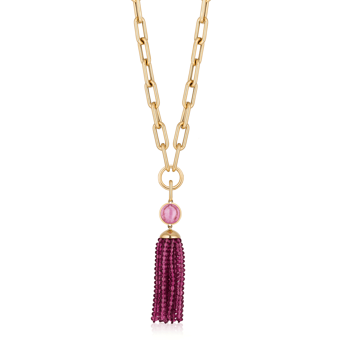 Goshwara G-One 18k Gold and Rubelite Pendant