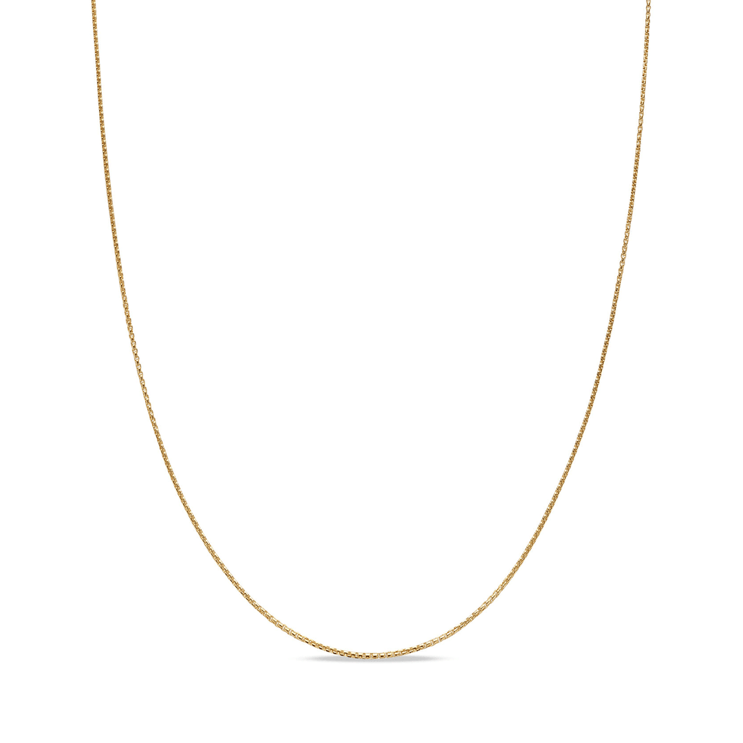 David Yurman Box Chain Necklace 18K Yellow Gold, 1.25mm 18 Inch