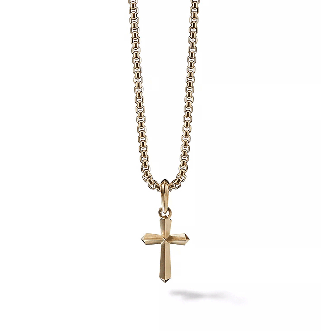 David Yurman Roman Cross Amulet in 18k Yellow Gold