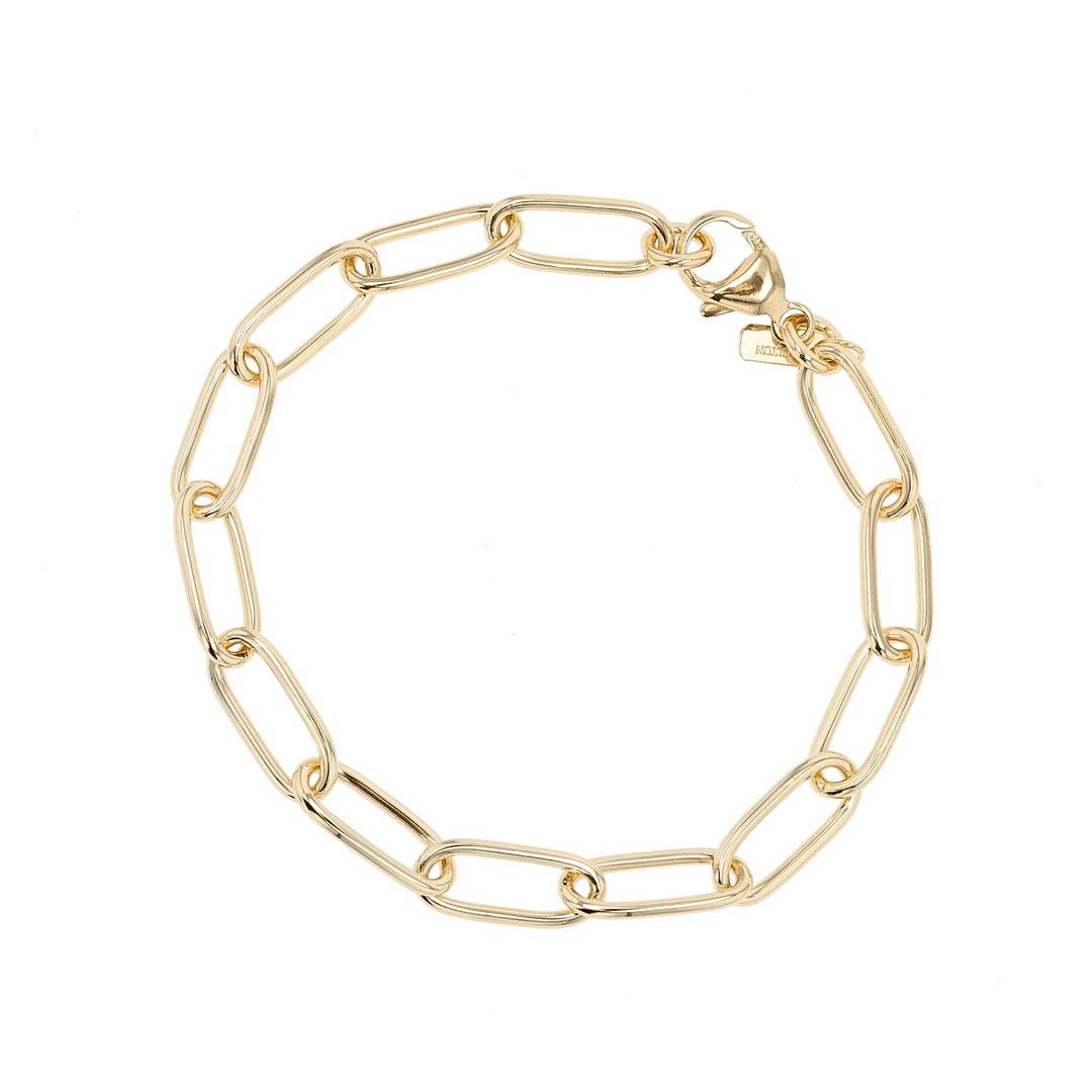 Hamilton Collection 14k Yellow Recycled Gold 5.9mm Paperclip Bracelet