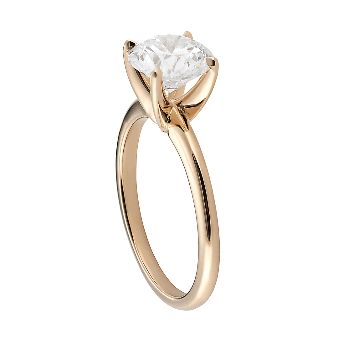 Hamilton Select Collection 14k Yellow Gold and 1.00 Total Weight Diamond Engagement Ring