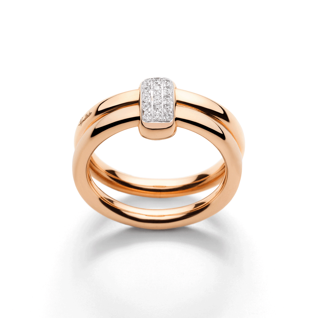 Pomellato Together 18k Rose Gold Diamond Ring