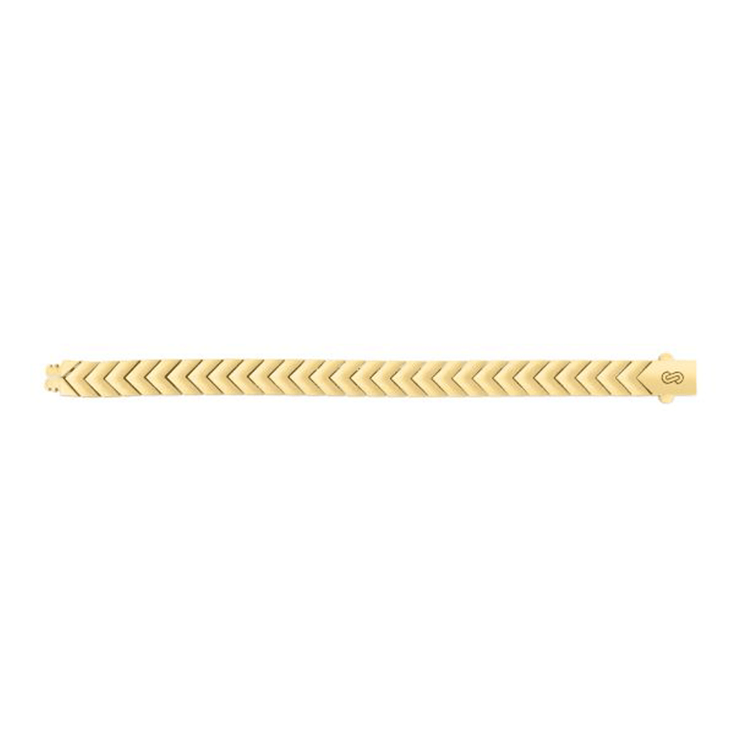 Hamilton Men's Collection 14k Yellow Gold  Chevron Link Bracelet