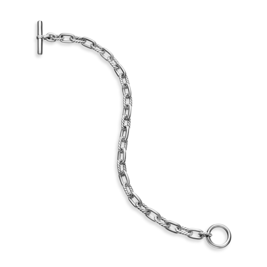 David Yurman DY Madison® Toggle Chain Bracelet Sterling Silver, 5.5mm Large