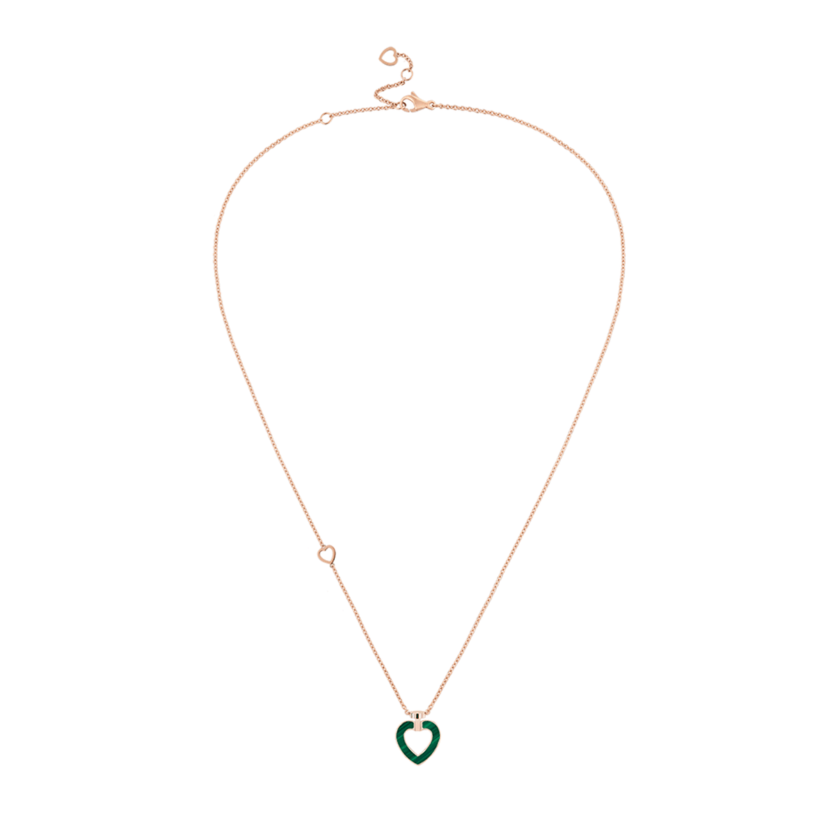 FRED Pretty Woman 18k Gold Malachite Mother of Pearl Heart Pendant, Exclusively at Hamilton Jewelers