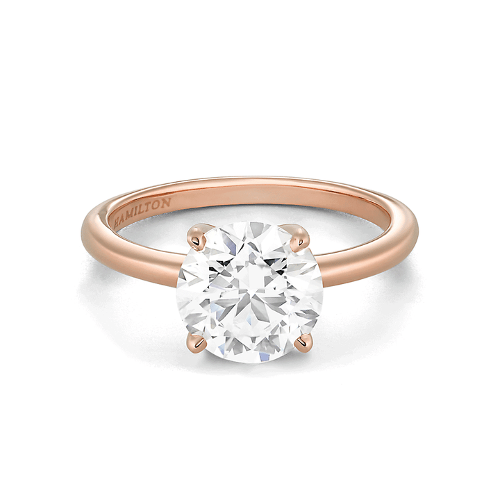 Hamilton Select Collection 14k Rose Gold and 2.00 Total Weight Diamond Engagement Ring