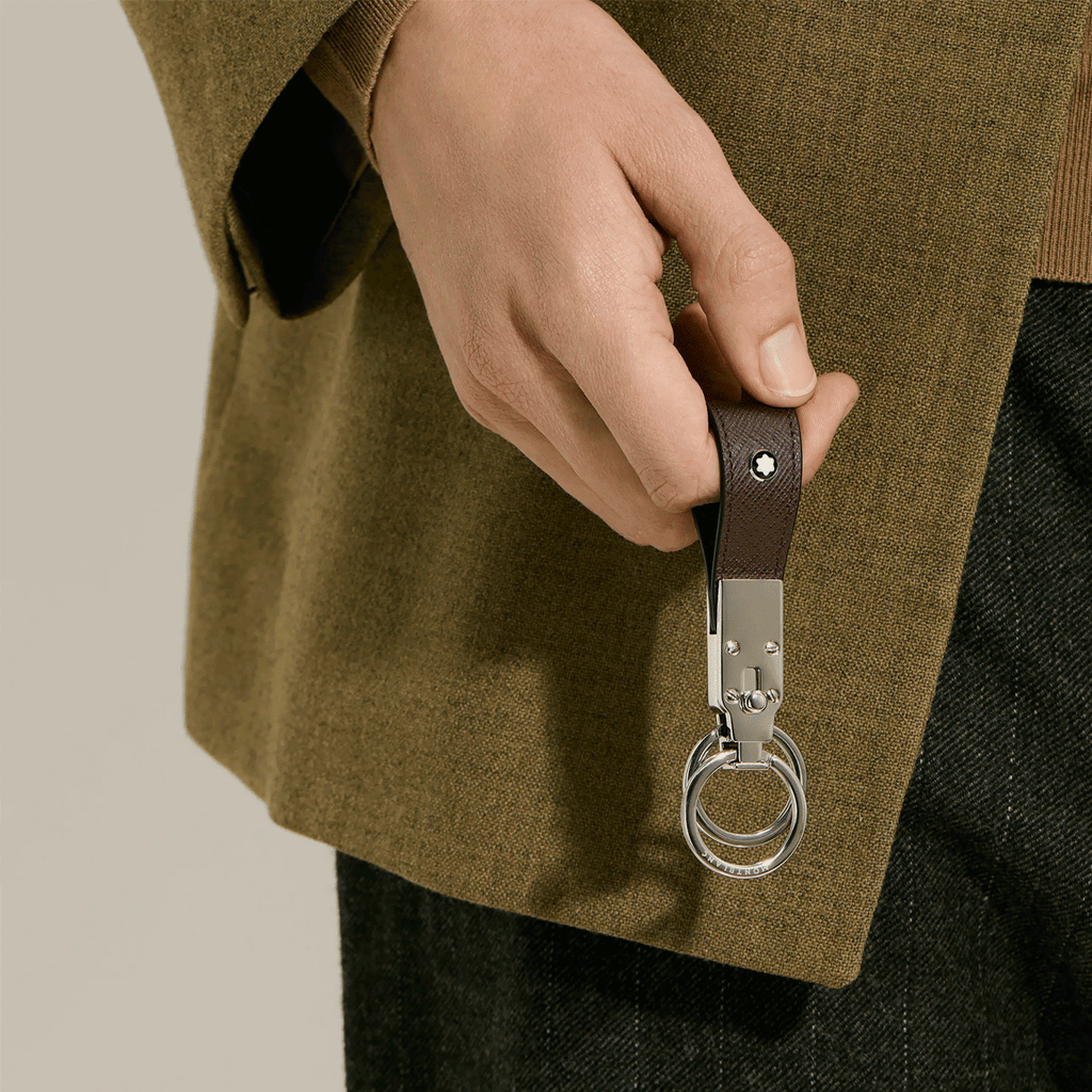 Montblanc Loop Key Holder in Sartorial Leather Ebony