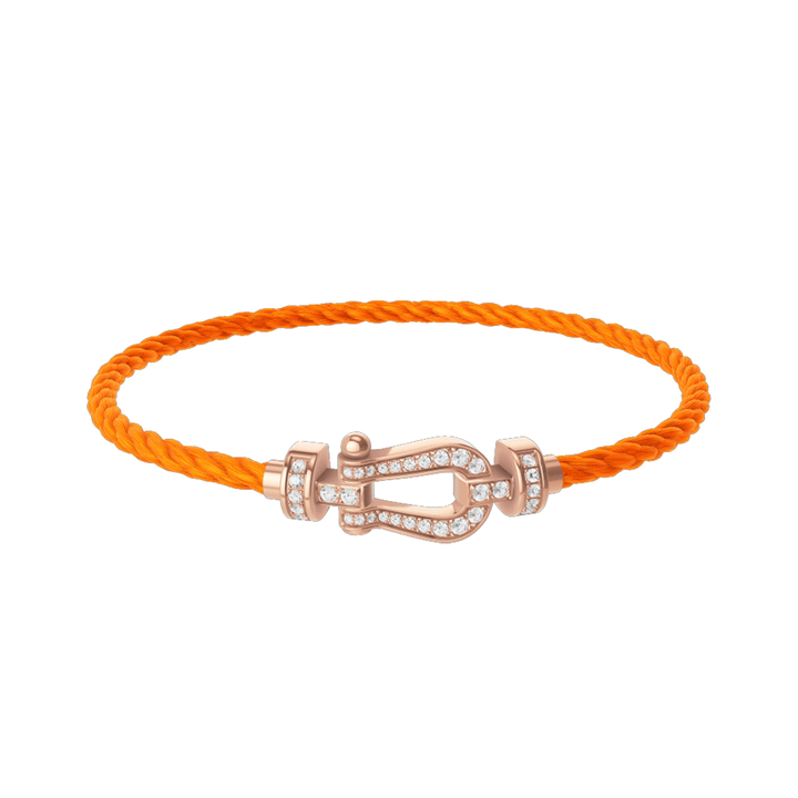 FRED Force 10 Neon Orange Cord with 18k Diamond MD Buckle, Exclusively at Hamilton Jewelers