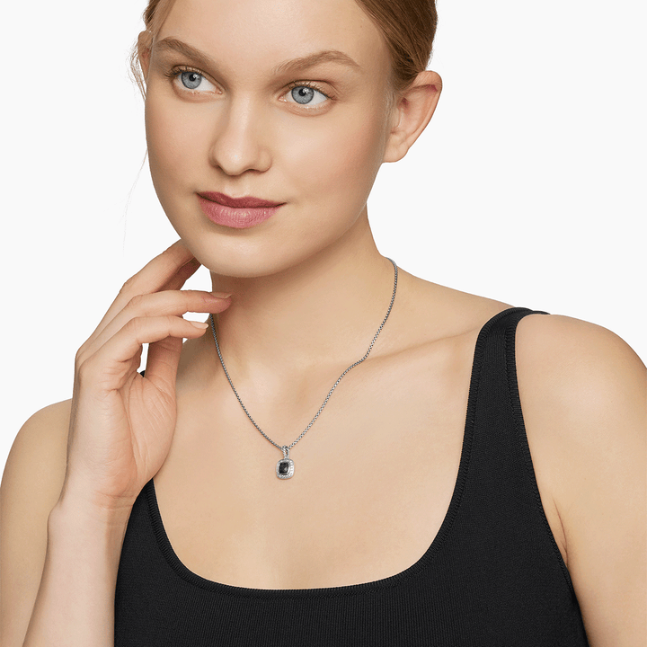 David Yurman Petite Albion® Pendant Necklace with Prasiolite and Diamonds
